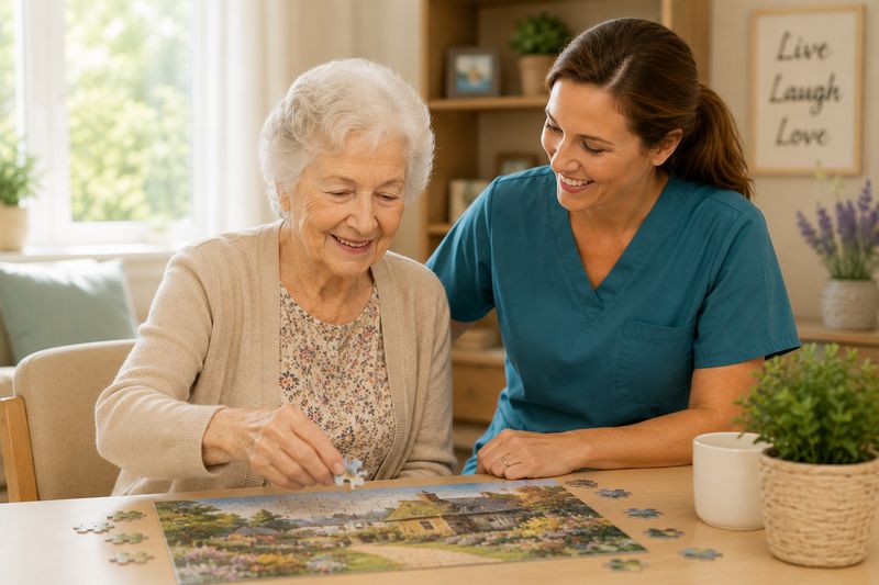 Memory care resident at The Waters of Scottsburg